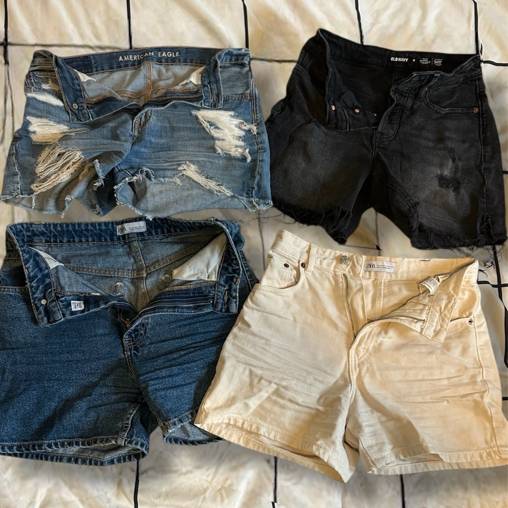 Bundle Of Four Denim Jean Shorts !